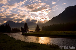soda butte, yellowstone, river photo