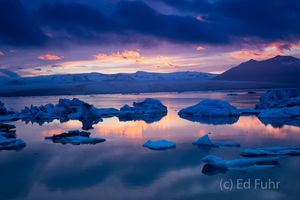 Jokulsaron Sunset
