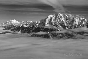 Mount Miller, center, and St. Elias 