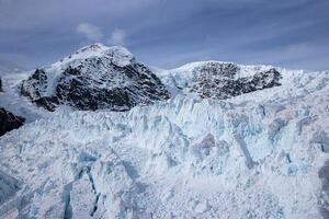 Stairway Icefall and Mount Blackburn