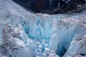 Icy Stairwell Above Root Glacier