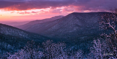 Winter Panorama, Old Rag Mountain