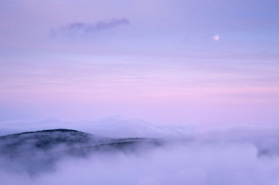 shenandoah, photograph, mountain, moon, old rag