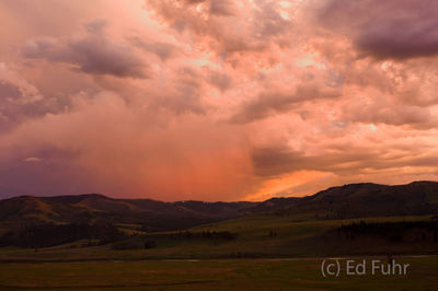 Sunset Storm on the Lamar Valley