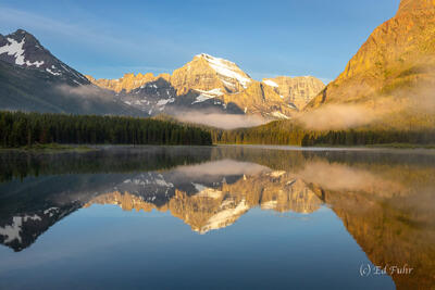 Morning Reflections at Many Glacier