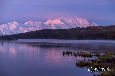 Sunrise on Wonder Lake