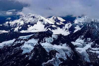 Aerial View Above Alaskan Range