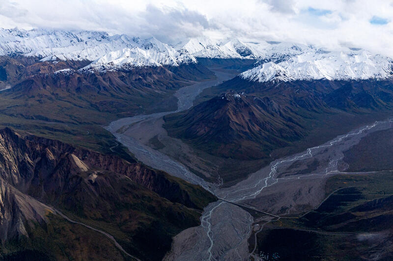 Toklat River and Divide Mountain