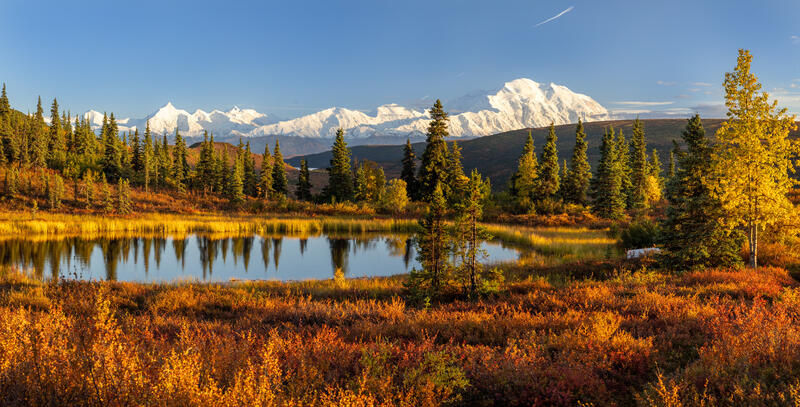 Nugget Panorama at Camp Denali