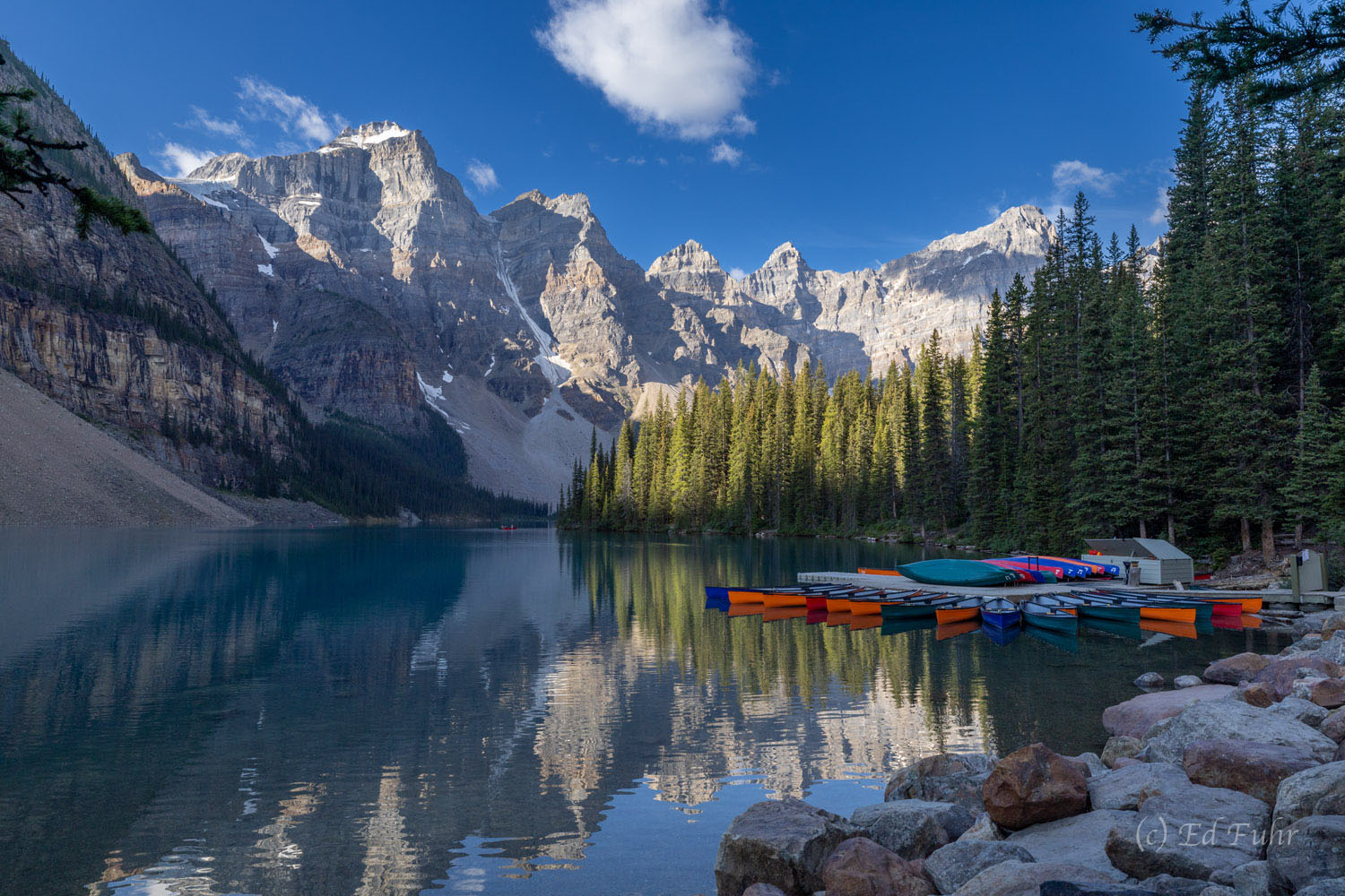 Canoes By the Shore