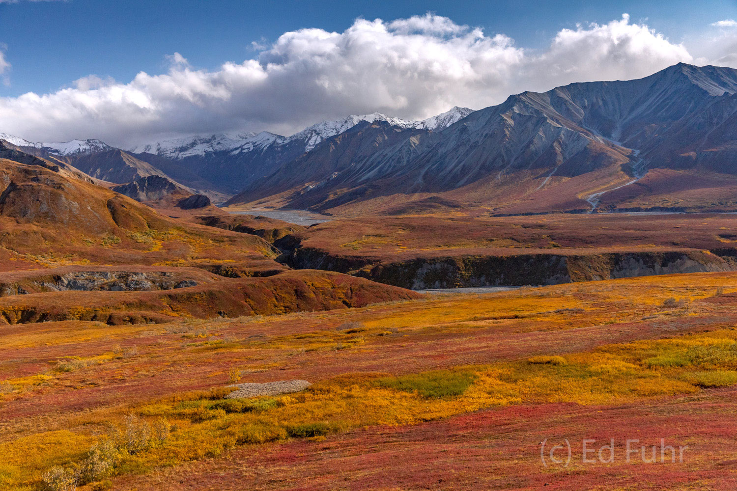 Thorofare Pass in Autumn Thorofare Pass shows off fall's colors and winter's early snowy arrival