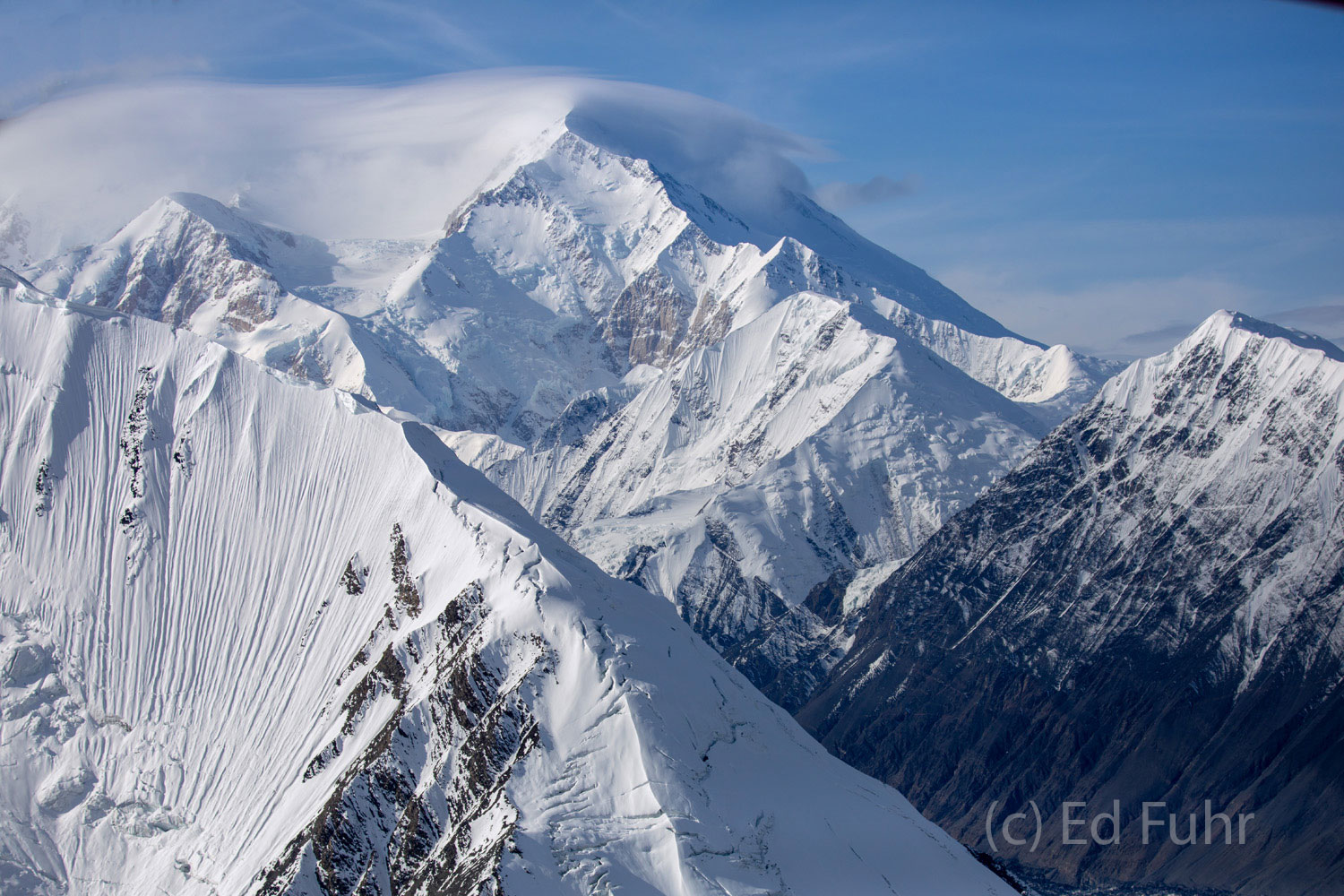 The peaks of Denali reach more than 20,000'