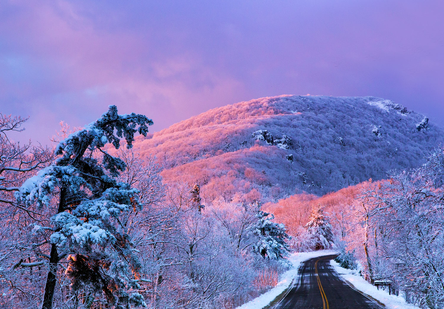 Thanksgiving brings a surprise snow to the high mountains of Shenandoah National Park.  But Friday brings a new day and a rising...