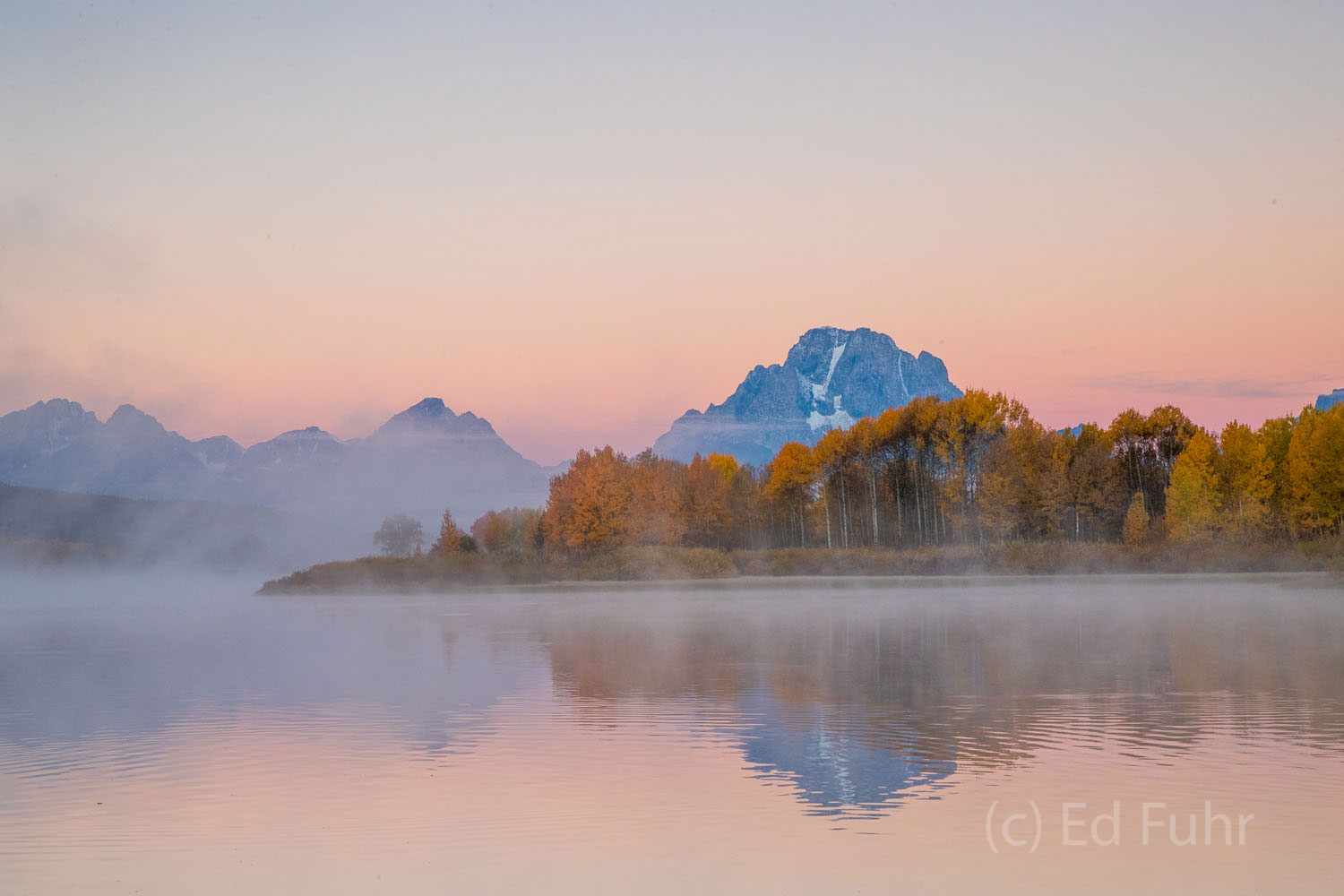 Soft Autumn Morning at Oxbow Bend