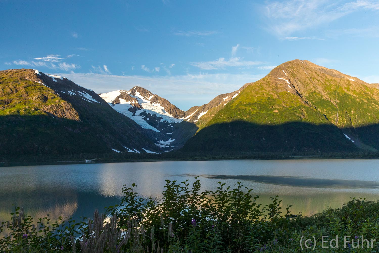 A beautiful place to watch sunrise:&nbsp;&nbsp;Portage Lake&nbsp;sits in a long, heavily glaciated valley, and abuts the calving...