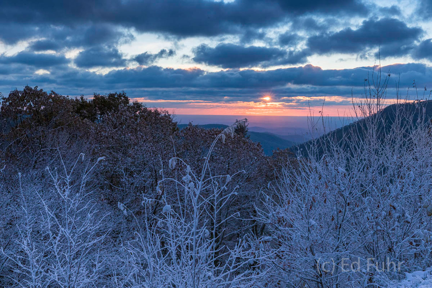 A Brief Sunrise The sun has risen but is quickly concealed by a new round of storm clouds and the temperature quickly feels even colder on this...