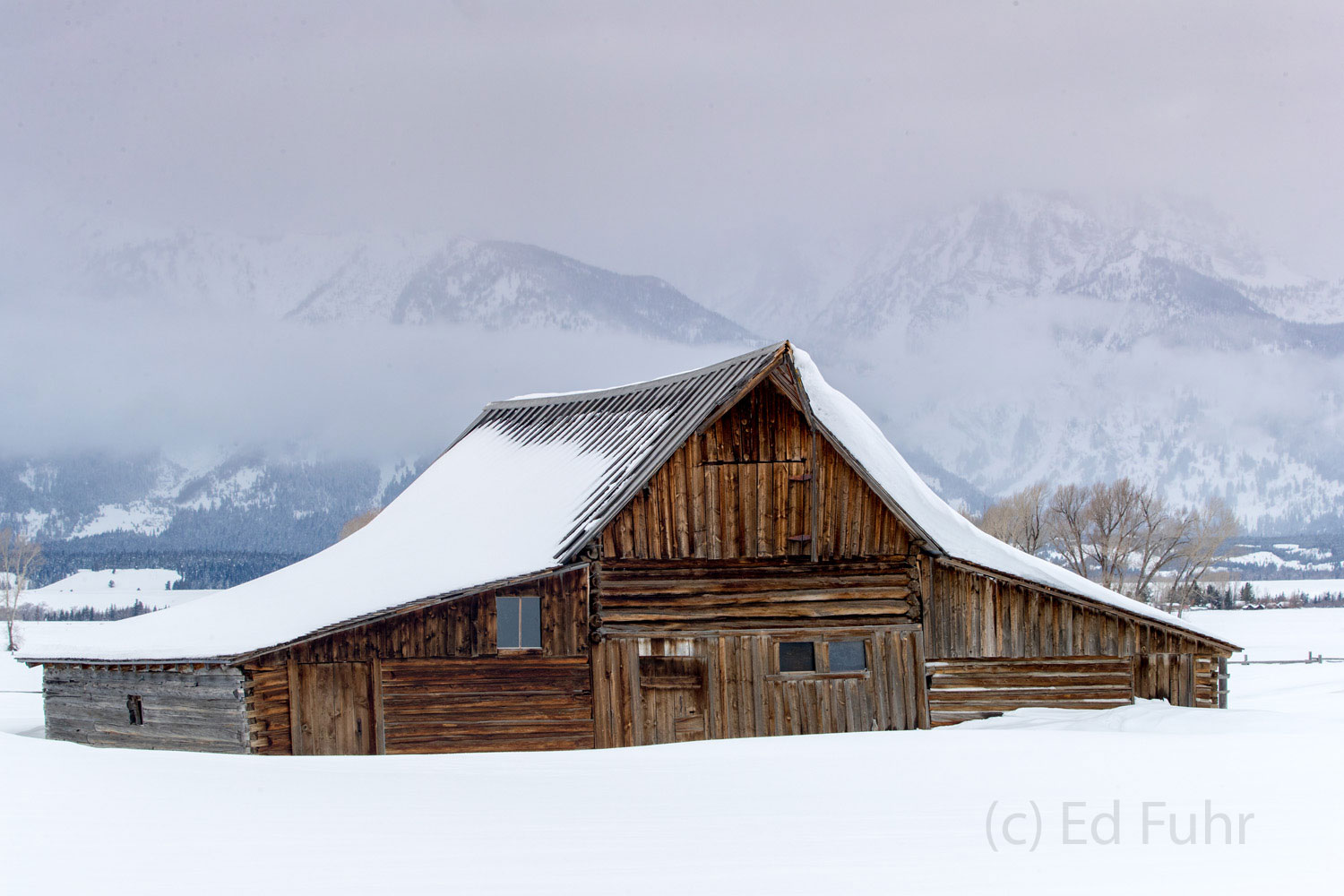 Mormong Barn Solitude In most seasons Moulton Barn, built by Mormon settlers at the turn of the 19th century, is a crowded and trampled iconic scene...