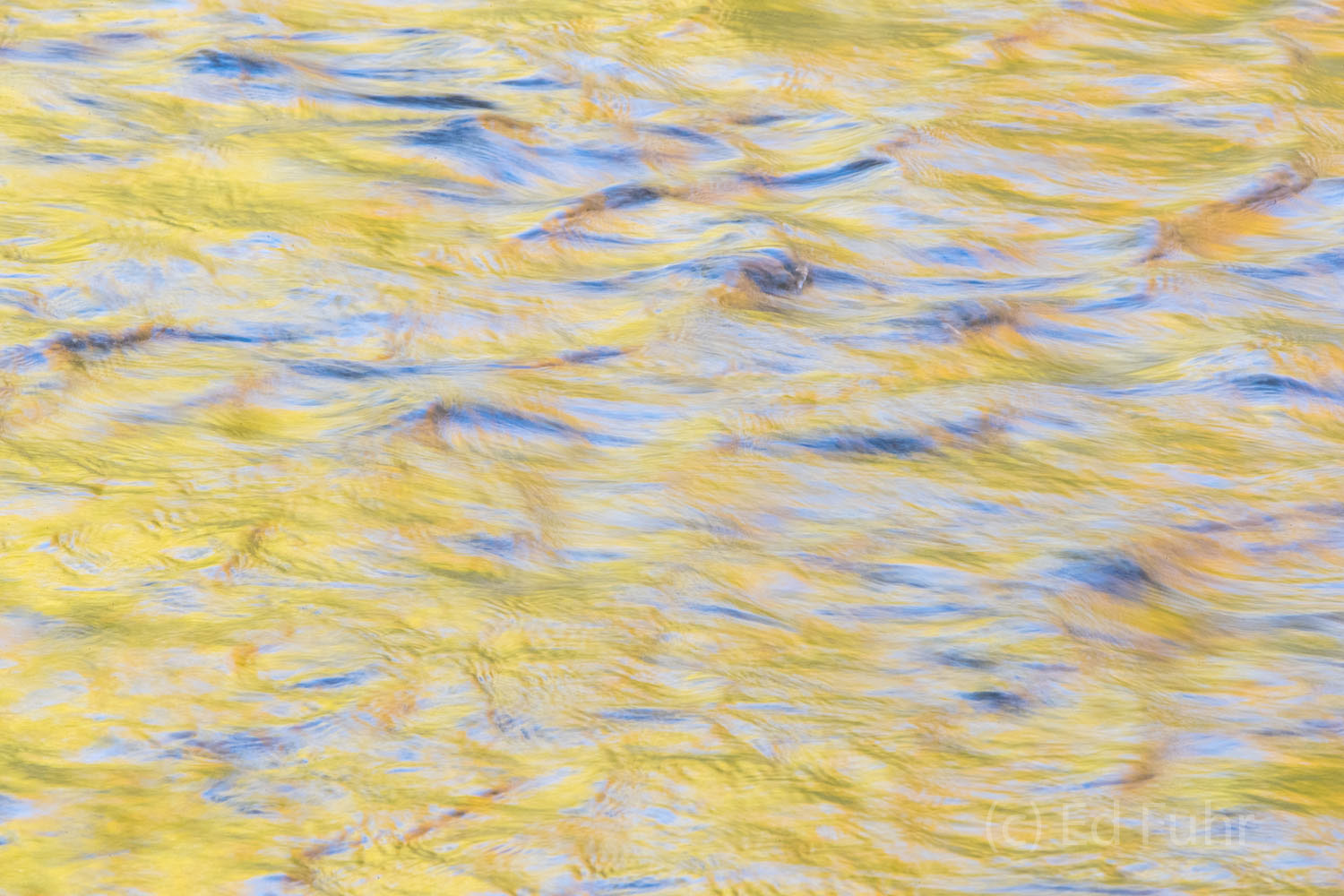 Reflections III 2016 Still waters colored by autumn's reflections.