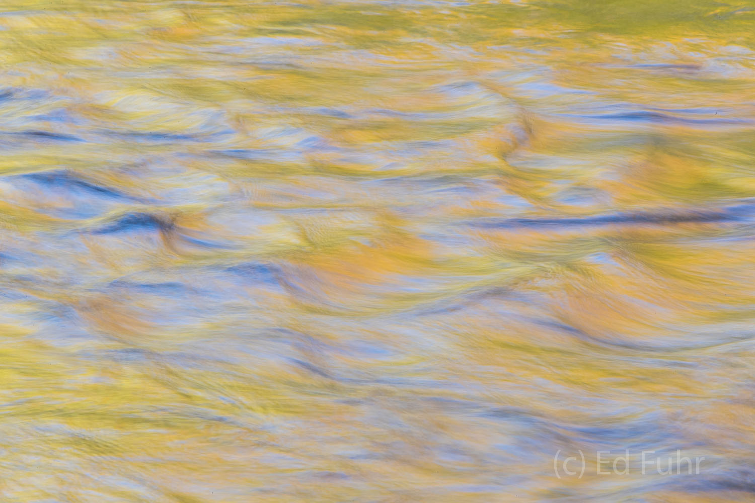 Reflectons V, 2016 Pastel reflections in the Little River
