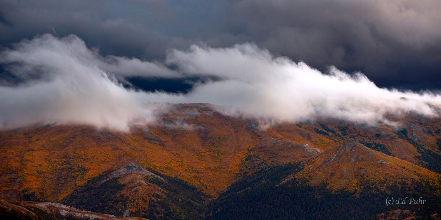 Autumn Farewell Panorama Denali, 2021, aerial
