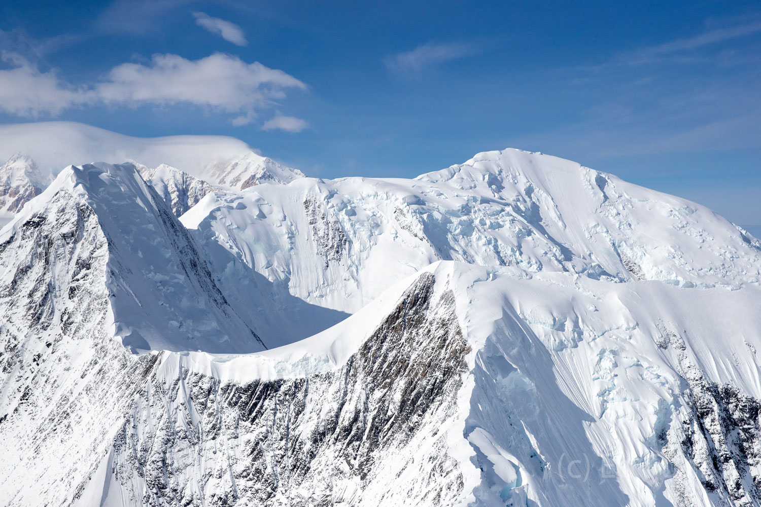 Almost to the Top - a view of Denali's peaks suggests, wrongly, volcani origins.