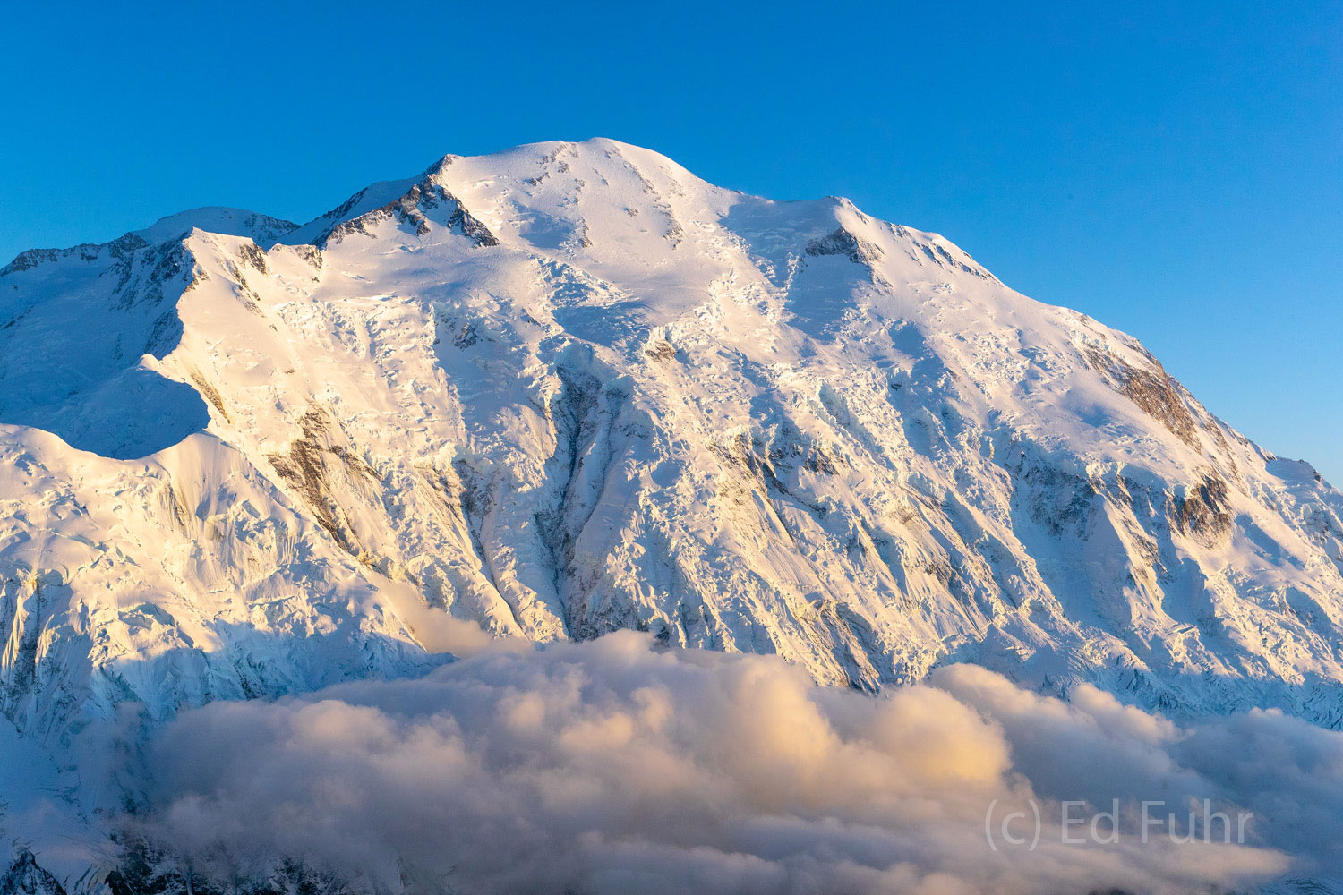Late afternoon sun on Mount Denali