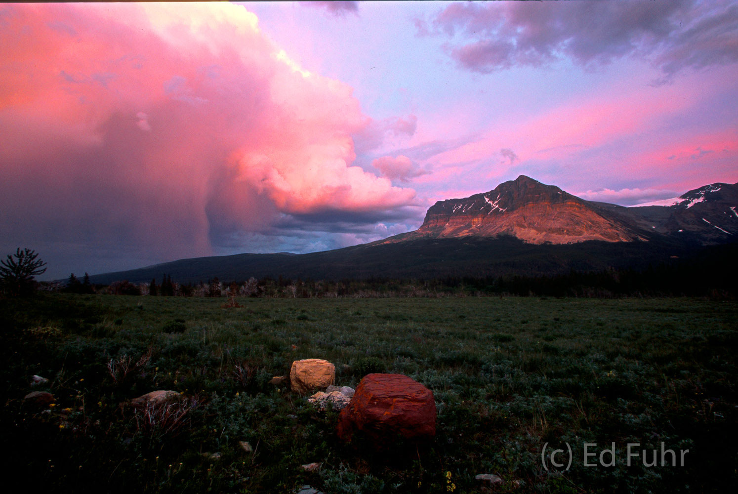 Glacier Clearing Storm Glacier National Park Ed Fuhr Photography