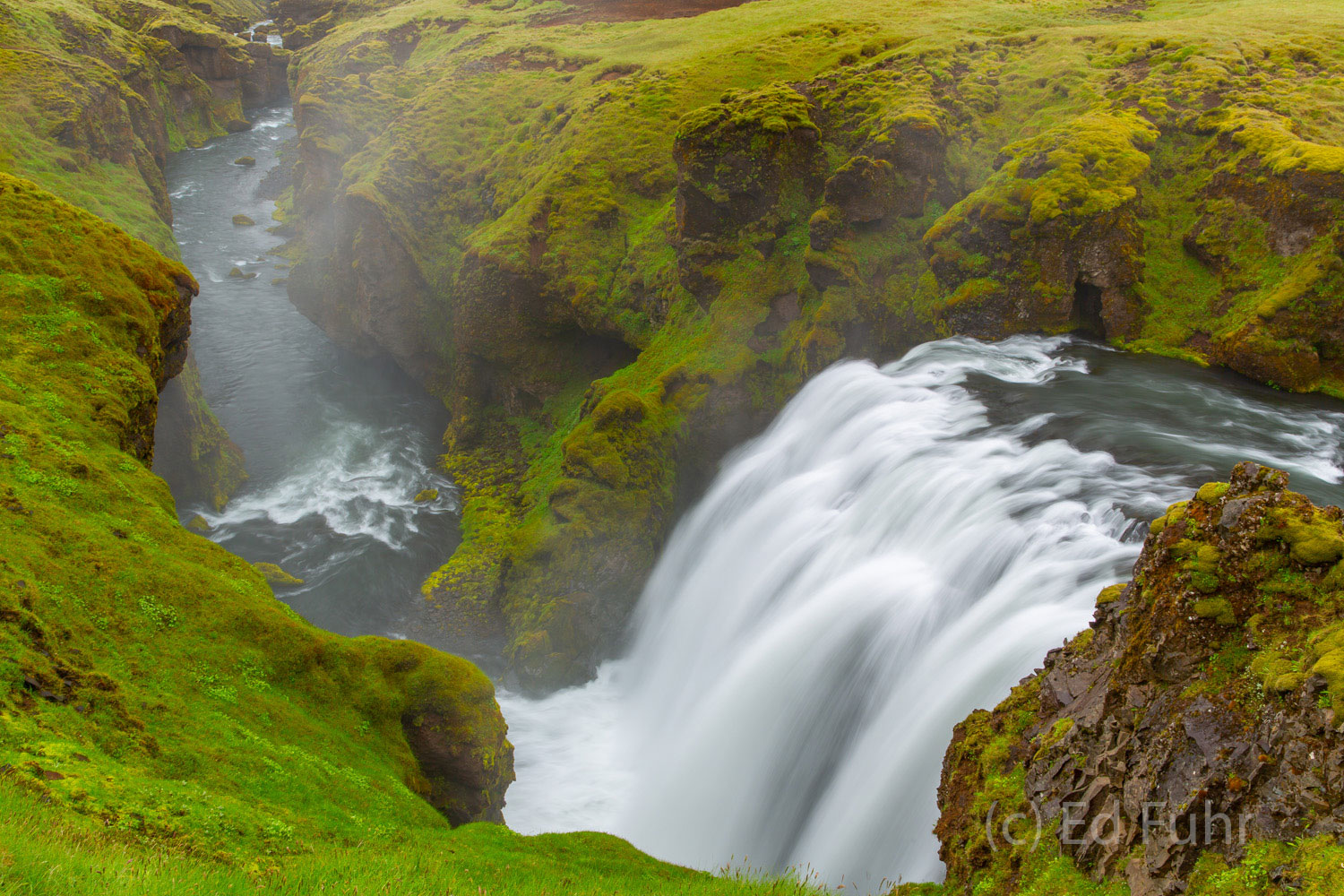 More than 20 waterfalls can be found by hiking along the Skoga River above its most famous falls, Skogafoss.