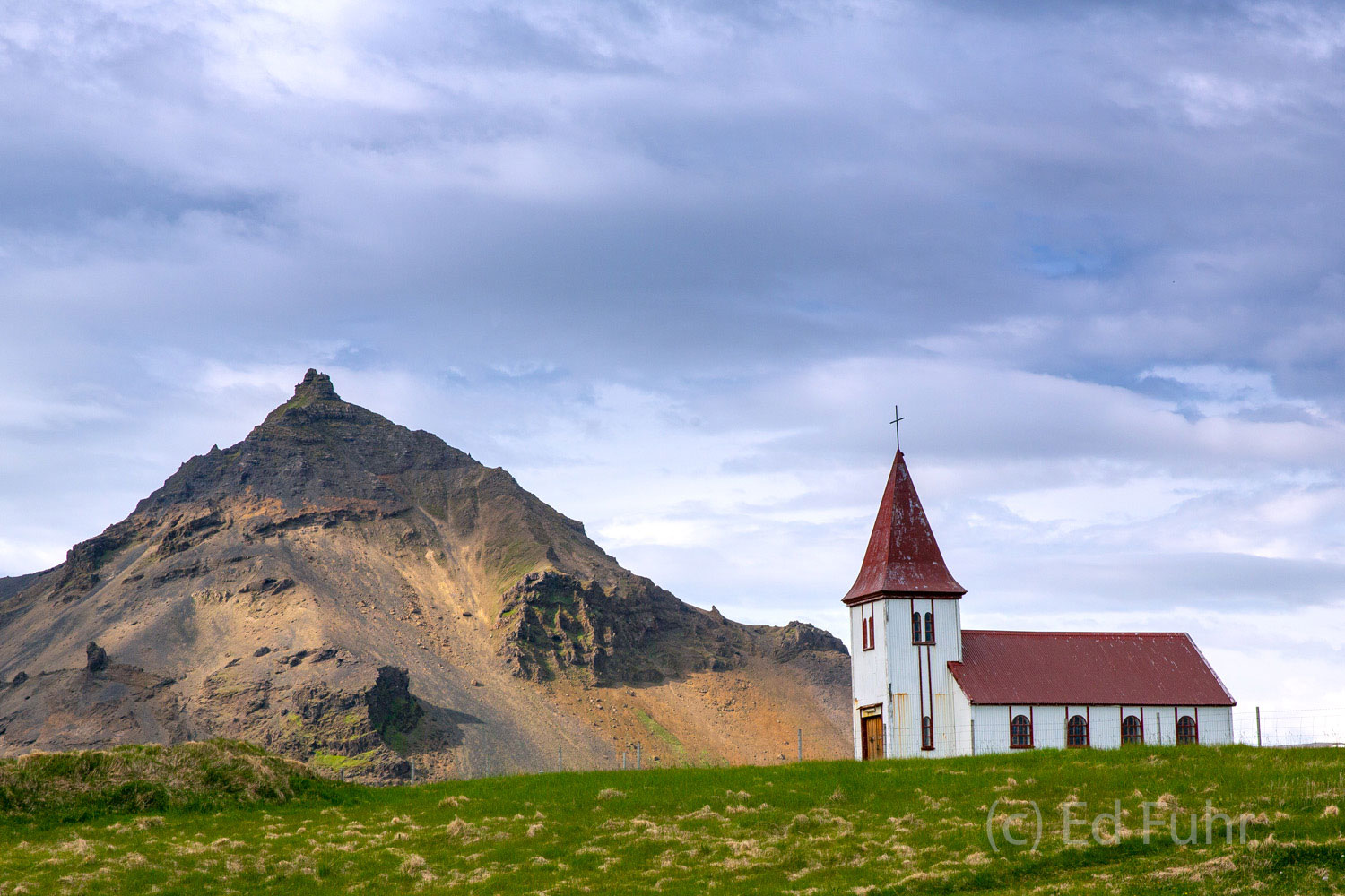Hellnar Church Located in the small town of Hellnar, whose population crested in the mid 18th century when nearly 150 fishermen lived there...
