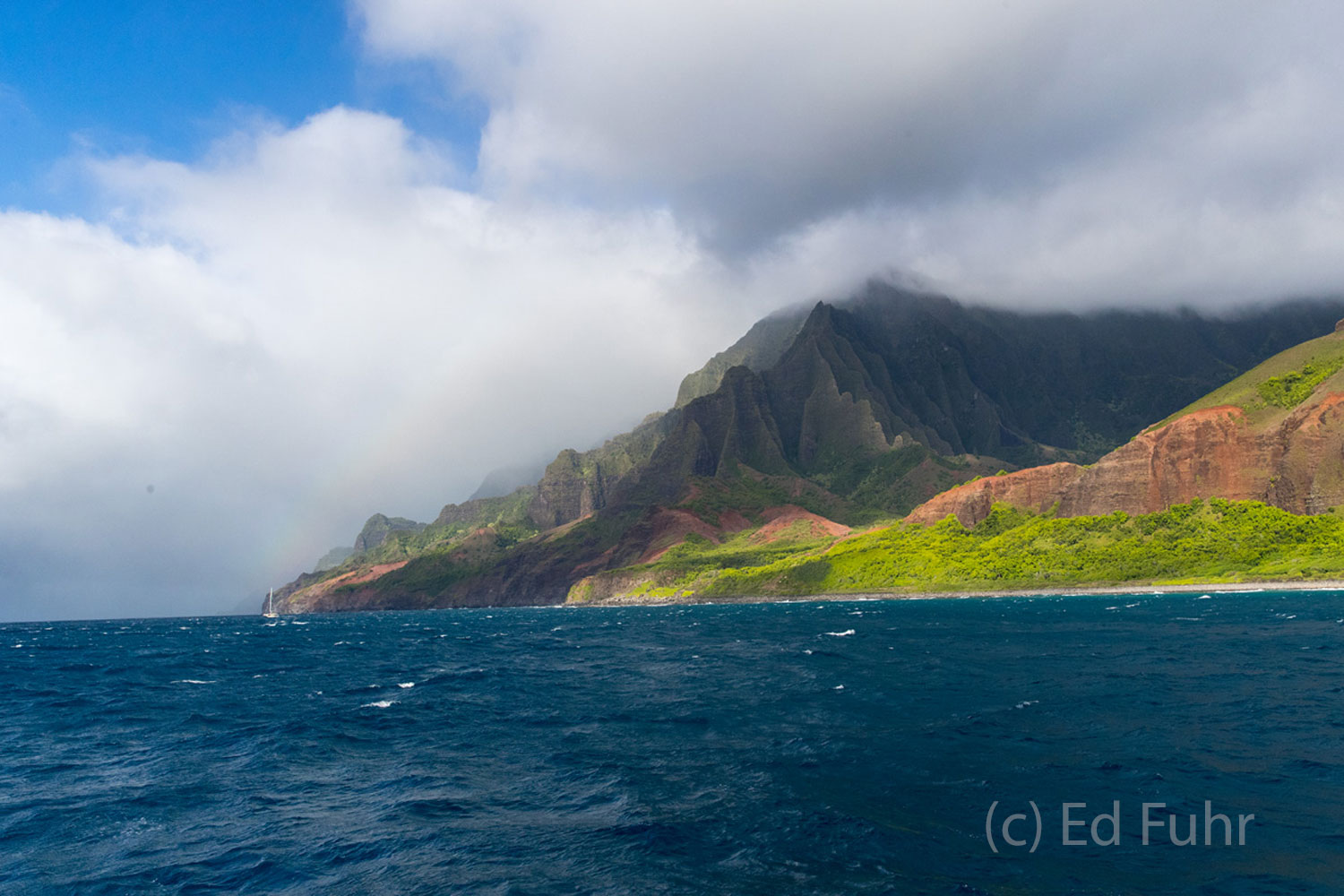 As you sail along the Na Pali coast, you find yourself fixated on the tall mountains to the north that define Kauai's northern...