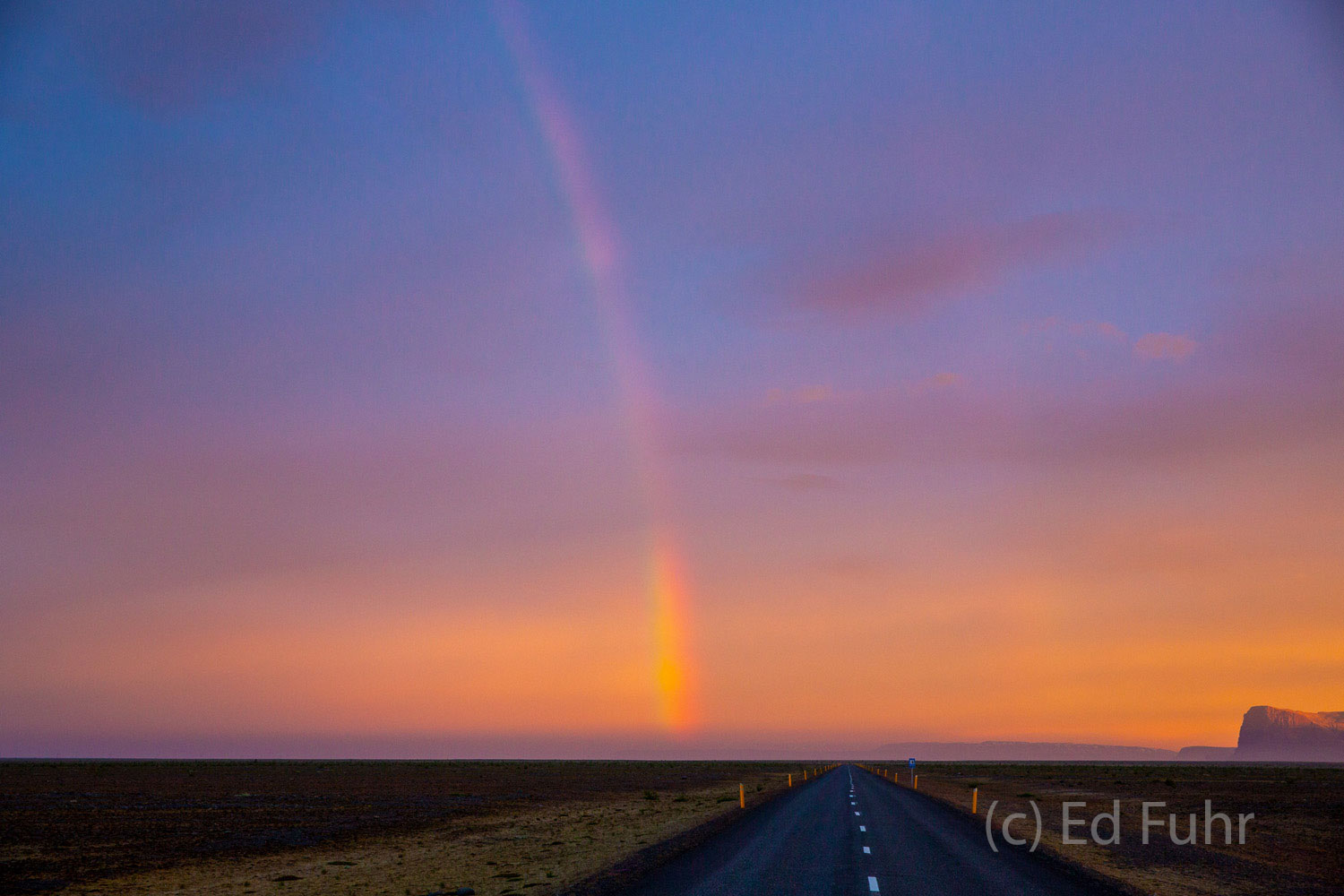 Thinking About Tomorrow It is past midnight and the sun will not completely fade away, allowing a rainbow to linger long after a summer squall has passed...
