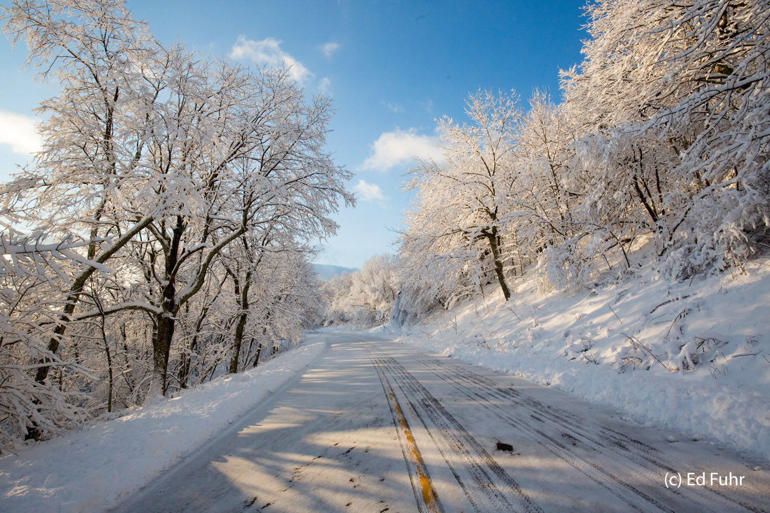 Further On Up the Road There is a purity of light in the mountains following a heavy storm, especially one that has produced such snow. The lure is...