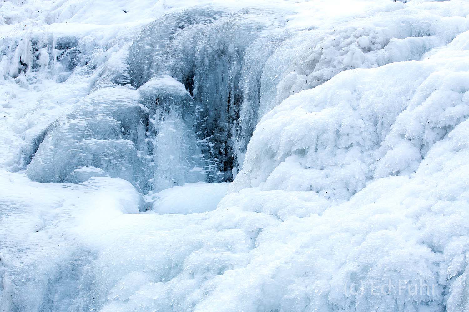 In the depths of winter, Dark Hollow falls freezes in the zero degree temperatures.  There is a certain eeriness experiencing...