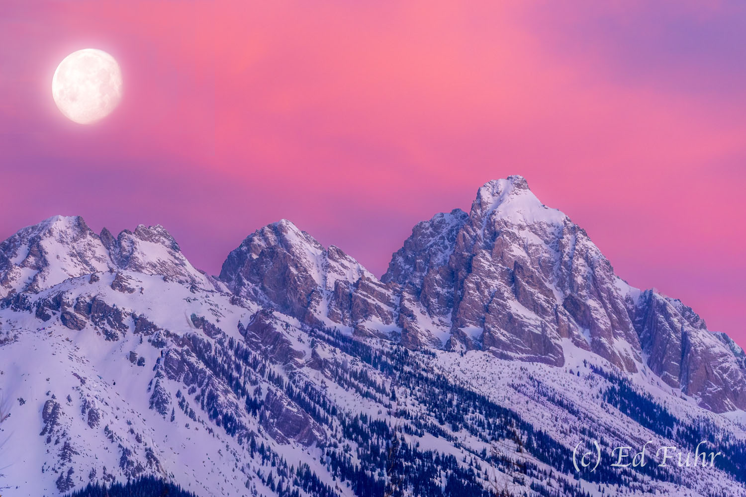 Pajamas Vision This early morning alpenglow over the Teton range spurred me to run out in the snow and subfreezing dawn in some slippers and...