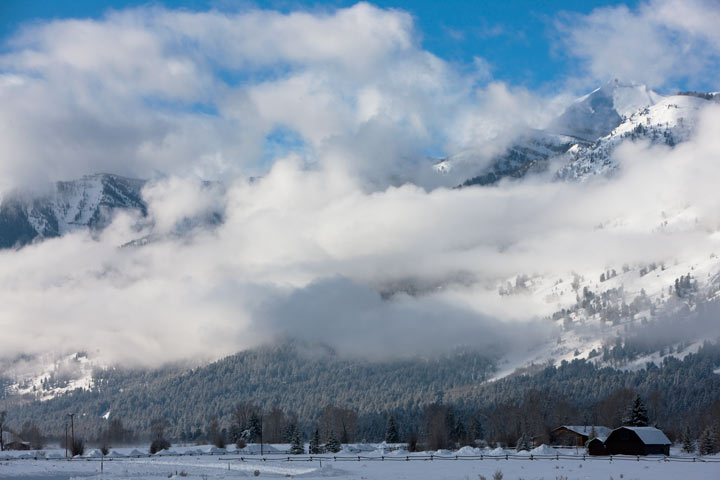 A brief respite in a long winter of storms in Grant Teton National Park&nbsp;